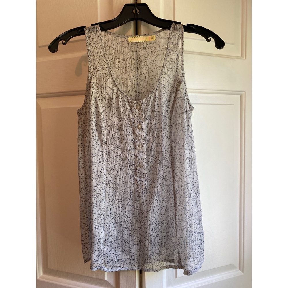 Urban Outfitters Pins and Needles Sheer Fox Print Tank Blouse. XS